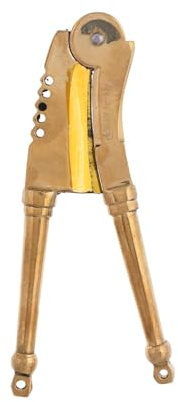 Supari Cutter Sarota Betel - Schiaccianoci in ottone color oro, lunghezza 12,7 cm
