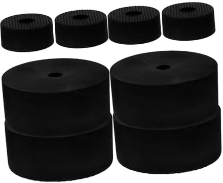 WESIEVYA 8pcs Speaker Feet Rubber Bumpers for Speaker Cabinet Vibration Mounts Floor Pads