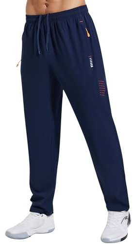 Gaiatiger Tracksuit Bottom Men Joggers Bottoms with Zip Pocket-3039-N-XL
