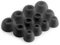Okuli 12 x Silicona Gomas Auriculares Puntas de Repuesto para JBL Tune Beam, Ghost Edition Auriculares en Negro