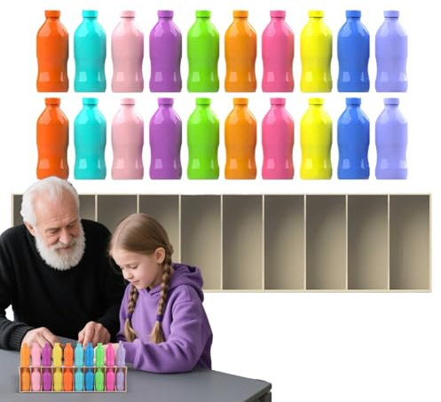 Genérico Gedächtnisspiel zum Kombinieren | Erraten Sie die Farbe der Flasche | pädagogische Aktivitäten Lernspielzeug für Kinder Erwachsene Familienfeiern Klasse Garten