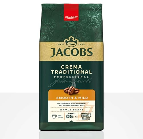 Jacobs Professional Crema Traditional Smooth & Mild 1kg Kaffeebohnen