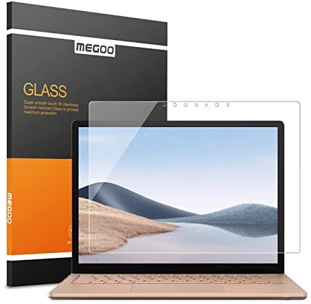 MEGOO Screen Protector for Surface Laptop 6/5/4/3/2/1 - 13.5 Inch, Compatible With Microsoft Surface, Tempered Glass, Easy Installation, Ultra Clear Screen