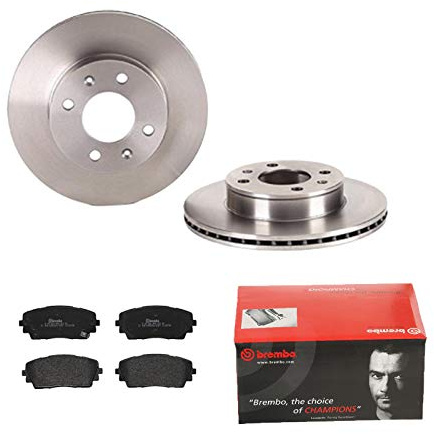 BREMBO 2 Bremsscheiben belüftet Ø241 mm + Beläge vorne für passend für Kia Picanto SA TA