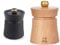 Peugeot Bali Fonte Manuelle Pfeffermühle, Klassische Mahlgradeinstellung, Höhe: 8 cm, Gusseisen, Schwarz, 35402 & 27889 Baya Salzmühle 8 cm, natur