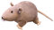 F Fityle Joli rat en peluche, jouet pour animaux, poupée d'oreiller interactive pour animaux, jouet en peluche, poupée de souris de simulation de dessin animé, GRISE