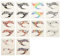 FRCOLOR 10paare Selbstklebende Augen-makeup-sticker Für Temporäre Eyeliner Lidschatten-applikationen Für Cosplay Und Alltag