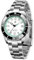 WISHDOIT Herrenuhr 15ATM Taucheruhr NH35 Uhrwerk Automatische Mechanische Armbanduhr Härte Saphirglas Bequemes Edelstahlband Super Leuchtende Uhr für Männer, Weiss/opulenter Garten