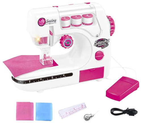 Generic Portable Sewing Machine | Travel Beginner Pretend Play Arts for Kids Children
