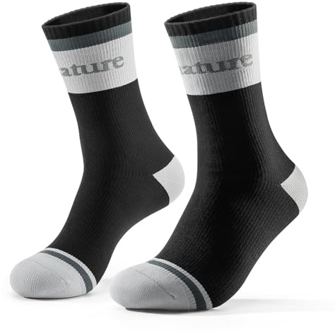 Qunature Calze Impermeabili Uomo Donna, Calze da Escursionismo Traspirante | Antivento, Caldo, Resistente all'Acqua, per Ciclismo Canottaggio Trekking