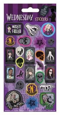 Wednesday (Team Wednesday), wiederverwendbare Papieraufkleber, 25 Stück