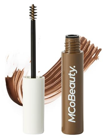 MCoBeauty Magic Brows 3-in-1 Tinted Brow Gel - Medium Brown | 3-In-1 Tinted Brow Gel, Brush-On Fibres, Water-Resistant Long Hold, Vegan & Cruelty Free