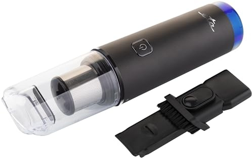 ETA Handstaubsauger Handy Go I Akku – Kabelloser Tierhaar-Sauger mit BLDC-Motor I HEPA-Filter I USB-C, 85 ml Staubbehälter I 20 Min Laufzeit I Zubehör 2-in-1 Bürste & Fugendüse I ideal für Haustiere