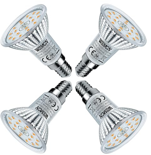 WSMCN E14 R50 4,9W LED Lampen Warmweiß 2700K 515LM, Ersetzt 70W Halogen | 4 Stücke Glühbirnen, Nicht Dimmbar Leuchtmittel, AC 230V Strahler 120° Abstrahlwinkel Flimmerfrei Reflektorlampen