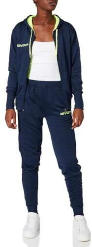 GIVOVA TUTA LADY BLU/GIALLO FLUO