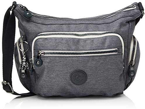 Kipling Damen Gabbie S Umhängetasche Schwarz (Charcoal)