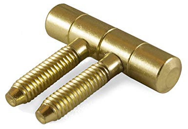 Mobila RS00105 Cerniere per infissi ANUBA, Ferro ottonato, Ø 14 mm, 2 Pezzi, Ottone