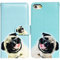 Bcov iPhone SE 2022 Case,iPhone SE 3rd gen Case,iPhone SE 2020 Case, Funny Pug Dog Leather Flip Phone Case Wallet Cover with Card Slot Holder Kickstand For 4.7 iPhone SE 2020/iPhone 8/iPhone 7