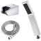 Handbrause mit Schlauch und Halterung Duschbrause Messing Chrome Handbrause Set Wassersparend Brausekopf Anti-Kalk Duschkopf Regendusche