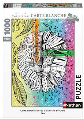 Nathan Puzzle 1000 Teile – Leo – Marlène der Cider – Erwachsene und Kinder ab 14 Jahren – Hochwertiges Puzzle – Kollektion Blanche – 87647