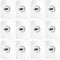 LongZYU 12-Set 7x7cm Vis Adhésives Détachables Mural Clous de Suspension Collants Crochets Auto Adhésifs sans Trace Aucun perçage vis autocollant pour la Salle de Bain Cuisine Salle de Stockage