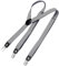 DonDon Hosenträger Herren gepunktet Fischgrät dunkelblau schmal 2,5 cm - Extra starke Clips für Anzug - Hosenträger Herren extra stark - Ideal für Männer oder Damen Rockabilly Suspenders