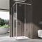 doporro Cabine de Douche en Angle Transparent 75x75cm Paroi de Douche Hauteur de 190cm Portes Coulissantes Montage Réversible Ravenna16K-Plus