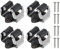 WANGWUXINSHENG Pack of 4 Mop Broom Holder Tools Broom Gripper Storage Racks Mop Wall Mounted Clips for Kitchen Bathroom Garage Mop Hanging