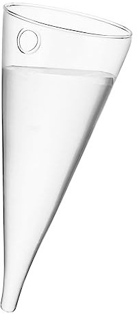 Operitacx Circular Cone Glass Wall Hanging Vase for Flowers Decorative Planter Bottle for Home Office Bedroom Decor for Hydroponic Plants and