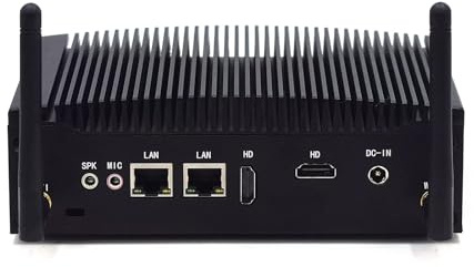 WEIDIAN Fanless PC Industrial PC i5, Industrial Computer 16GB RAM 1TB SSD, Core i5 8350U Win 11 Mini Computer 4K 2HD, 2x RS232, 8USB, 2x RJ45 LAN, Auto Power On, Fanless i5 for Business Home