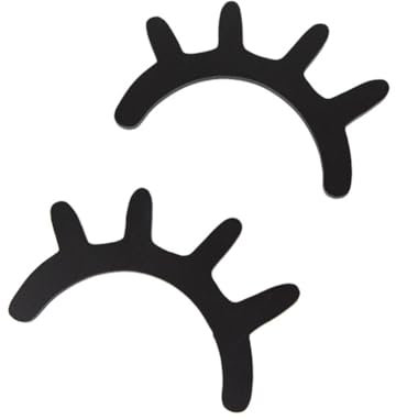 Egurs 3D Wimpern Wandtattoo aus Holz 2pcs Schwarz Wimpern Aufkleber Sticker Wandaufkleber Wanddekoration für Babyzimmer Kinderzimmer Wandkunst Deko Augen Wand Aufkleber