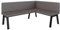 FURNISTAR Eckbank Akiko Metal A - Eckbankgruppe für Ihrem Esszimmer, Küche modern, Sitzecke, Essecke. Perfekt für Küche, Büro und Rezeption. Solide und Starke Verarbeitung. (168x128-Rechts-Soft30)