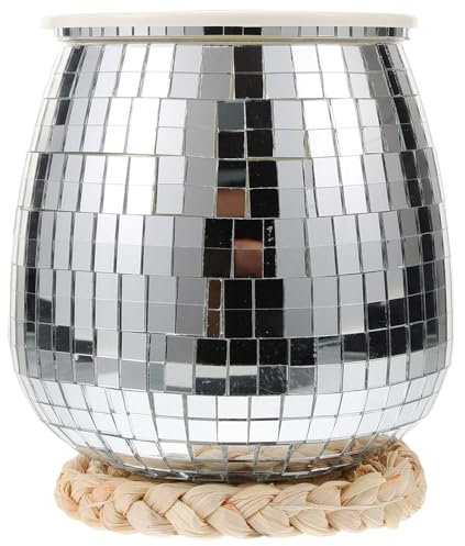 SUPVOX Boule Disco Vase Boule Disco Miroir Boule Disco Cintre pour Plantes Pots De Fleurs Succulentes Panier De Plantes Terrariums pour Plantes À Air avec Soucoupes pour Plantes