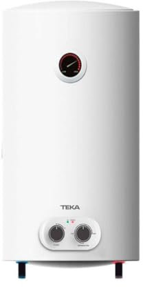 TEKA EWH 100 DHH - Termo Eléctrico, Capacidad 100 L, Instalación Vertical, con Termómetro y Válvula de Seguridad, con Ánodo de Magnesio, Color Blanco