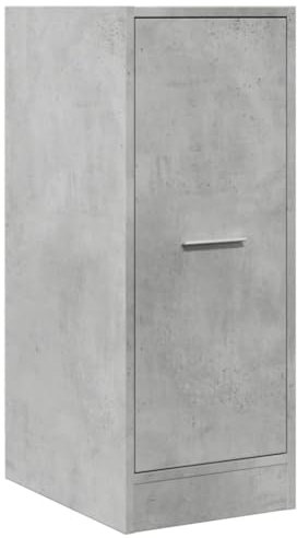 vidaXL Armoire d'apothicaire Gris béton 30x41x77,5cm Bois d'ingénierie, Coffre d'apothicaire, Meuble d'apothicaire, Coffre à tiroirs d'apothicaire