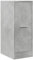 vidaXL Armoire d'apothicaire Gris béton 30x41x77,5cm Bois d'ingénierie, Coffre d'apothicaire, Meuble d'apothicaire, Coffre à tiroirs d'apothicaire