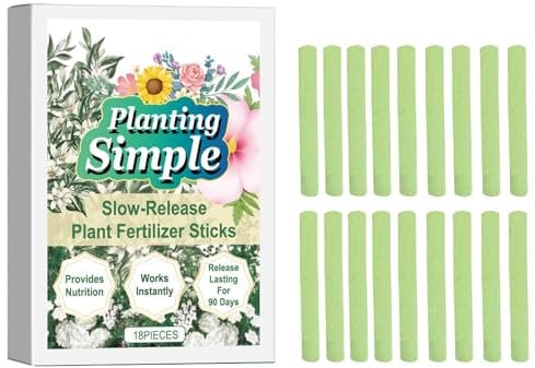 Plant Food Sticks,Natural Plant Growth Nutrition Stick - Flower Indoor and Outdoor Plants Fertilizer Food Sticks, 18X Plant Food Sticks