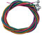 NIHENHAO Cordes de basse, 4 Cordes de Basse Électrique Basse Cordes 0.44mm-1.00mm Coloré Tête Basse Électrique Jeux de Cordes
