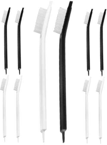 GRIRIW 10pcs Small Cleaning Brush for Juicers Air Fryers and Water Bottles Nylon Bristles for Deep Cleaning Kitchen Appliances Compact Design