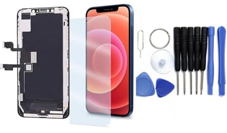 h24z iPhone XS-Bildschirmersatz – 5,8-Zoll-LCD-Display mit Touch-Digitalisierer mit Reparaturwerkzeugsatz, Displayschutz aus gehärtetem Glas