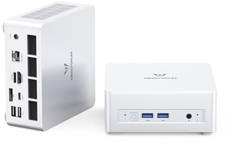 MINIS FORUM UM880 Plus Mini PC, AMD Ryzen 7 8845HS(8C/16T, bis zu 5.1GHz), 32 GB DDR5 RAM und 1 TB PCIe 4.0 SSD, Mini Computer Oculink,AMD Radeon 780M, HDMI/DP/USB4, 2.5G LAN, Wi-Fi 6E, Bluetooth 5.3