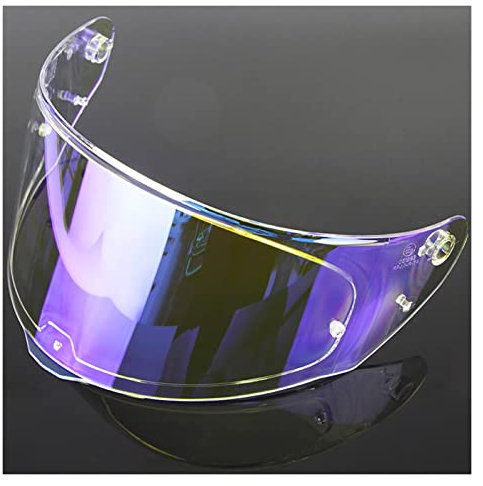 Motorcycle Helmet Visor, Helmet Visor Compatible with L-s-2 FF320 Stream FF353 Rapid FF328 FF800 Motorcycle Helmet Original Replace Extra Lens Black Iridium Silver(G)(L)