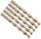 PATIKIL 7.5mm Drill Bit, Jobber Straight Shank M35 Cobalt 5% High-Speed Steel 135° Gold Finish for Stainless Steel Hard Metal - 5 Pack
