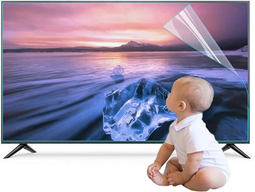 AYCDL 32-75 Zoll Matte Tv-Antireflexfolie, Tv-Displayschutzfolie Anti-Blaulicht, Keine Blasenbildung, Kratzfest, Für LCD, Led, 4K OLED Und QLED HDTV / 48 Zoll 1056 X,32in 698x392mm