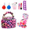 Kit de maquillage pour fille - 22 jouets de simulation de machine à laver pour petites filles - véritables kits cosmétiques pour filles - Accessoires pour ongles - Kit de costume