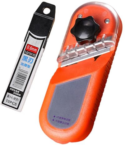 Cutter À Placo - Rabot pour Cloisons Sèches | Biseauteur Réglable 45° et 180° - Outillage Menuiserie pour Finition et Ajustement des Joints