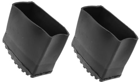 HOMSFOU 2Pièces Patins de Protection Antidérapants pour Échelle Caoutchouc Accessoires pour Escabeaux Pour Pieds Escabeau Protection Sol Stabilité Escabeau Maison