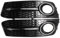 AEIOUPMMA Glänzend schwarz Auto Front Nebel Licht Mesh Grille Abdeckung Nebel Lampe Waben Grille Abdeckung Für Audi A4 B8 2009-2011
