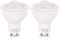 Ampoules LED GU10 à détecteur de mouvement PIR, 5 W, équivalent 50 W, 500 lm, blanc chaud 2700K, blanc neutre 6000K, pour escaliers, garages, couloirs, allées, lot de 2 (blanc chaud 2700K)