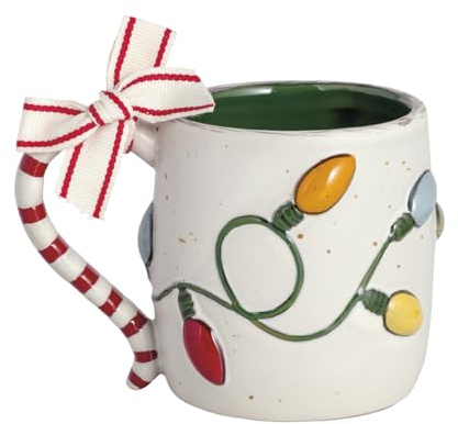Mud Pie Christmas Christmas Lights Farm Mug